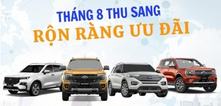 Báo Giá Xe Ford Tháng 8 2024 : Thu Sang Rộn Ràng Ưu Đãi